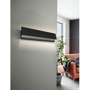 ZUBIALDE Απλίκα Τοίχου LED EGLO 99087 μαύρο H36cm