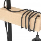 TOWNSHEND Φωτιστικό Δαπέδου 2φωτο FSC EGLO 43516 μαύρο/ξύλο L166,5cm