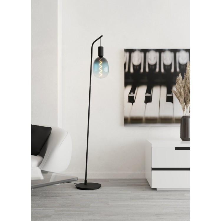 CRANLEY Φωτιστικό Δαπέδου EGLO 43758 μαύρο L170cm