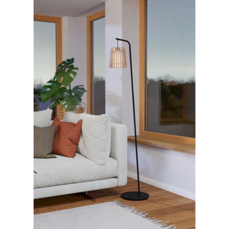 FATTORIA Φωτιστικό Δαπέδου EGLO 900905 μαύρο/ξύλο L170cm FATTORIA Φωτιστικό Δαπέδου EGLO 900905 μαύρο/ξύλο L170cm
