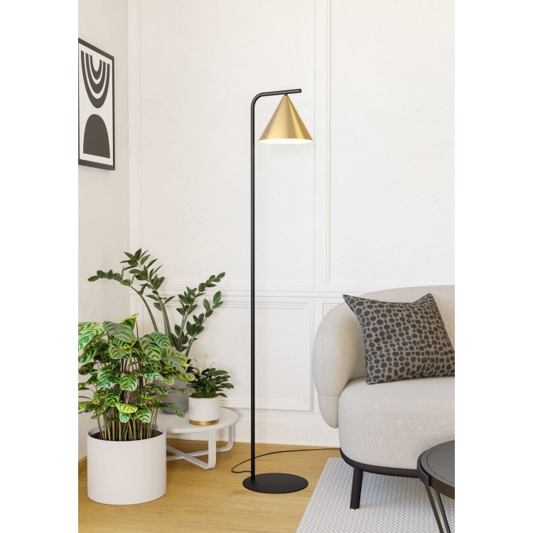 NARICES Φωτιστικό Δαπέδου EGLO 99594 μαύρο/χρυσό L162cm NARICES Φωτιστικό Δαπέδου EGLO 99594 μαύρο/χρυσό L162cm