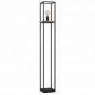 LIBERTAD Φωτιστικό Δαπέδου FSC EGLO 99798 μαύρο/ξύλο L128,5cm