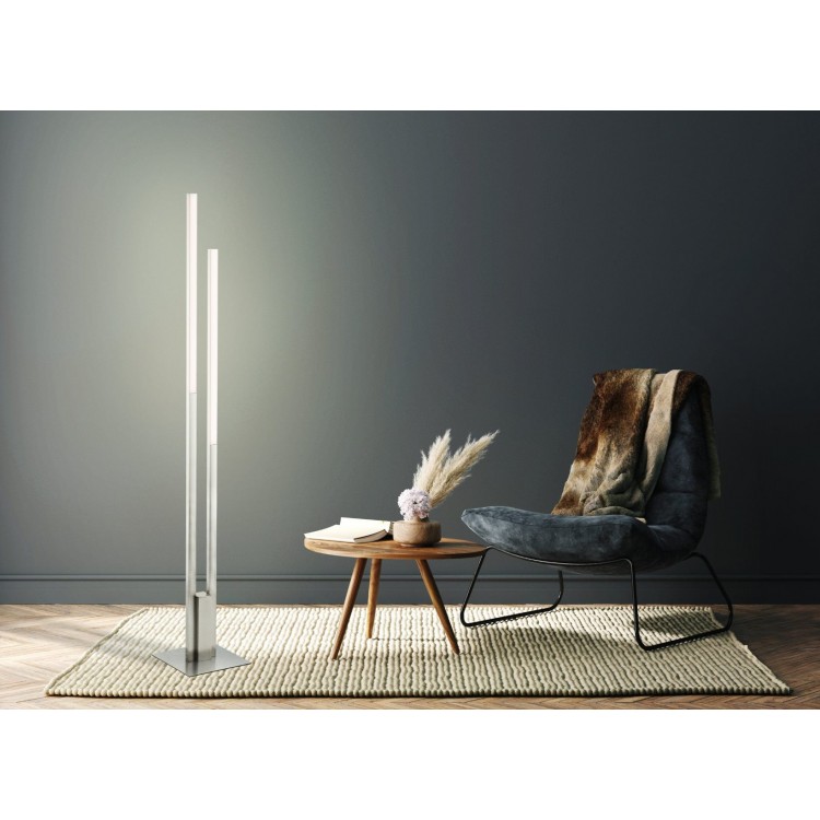 FRAIOLI-Z Φωτιστικό Δαπέδου LED RGB/CCT EGLO 900078 ασημί L175.5cm