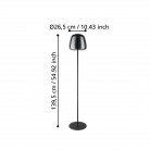 ALFERO-Z Φωτιστικό Δαπέδου LED EGLO 901196 φιμέ μαύρο L139.5cm ALFERO-Z Φωτιστικό Δαπέδου LED EGLO 901196 φιμέ μαύρο L139.5cm