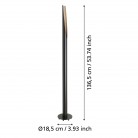 BARBOTTO Φωτιστικό Δαπέδου GU10 EGLO 901735 μαύρο ξύλο L136.5cm BARBOTTO Φωτιστικό Δαπέδου GU10 EGLO 901735 μαύρο ξύλο L136.5cm
