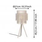 OLTAMAR Επιτραπέζιο Φωτιστικό EGLO 390148 μπεζ H45,5cm OLTAMAR Επιτραπέζιο Φωτιστικό EGLO 390148 μπεζ H45,5cm