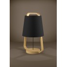 CAMALOZA Επιτραπέζιο Φωτιστικό EGLO 390187 μαύρο ξύλο H43,5cm