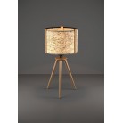 HONTONGAS Επιτραπέζιο Φωτιστικό EGLO 390325 καφέ ξύλο H57,5cm
