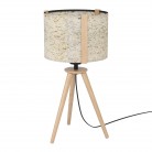 HONTONGAS Επιτραπέζιο Φωτιστικό EGLO 390325 καφέ ξύλο H57,5cm