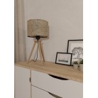 HONTONGAS Επιτραπέζιο Φωτιστικό EGLO 390325 καφέ ξύλο H57,5cm