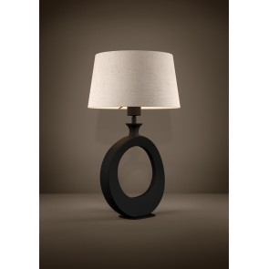 DIEZMA Επιτραπέζιο Φωτιστικό EGLO 390423 μαύρο λινό H52,5cm