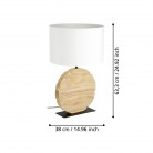CONTESSORE Επιτραπέζιο Φωτιστικό EGLO 39916 λευκό ξύλο H63,5cm CONTESSORE Επιτραπέζιο Φωτιστικό EGLO 39916 λευκό ξύλο H63,5cm