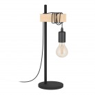 TOWNSHEND Επιτραπέζιο Φωτιστικό EGLO 43515 μαύρο ξύλο H50cm TOWNSHEND Επιτραπέζιο Φωτιστικό EGLO 43515 μαύρο ξύλο H50cm