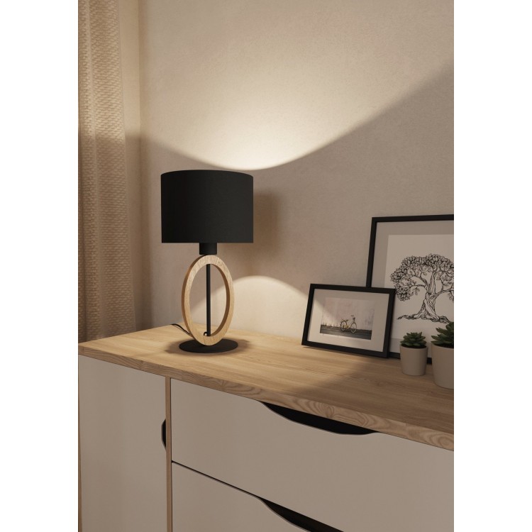 BASILDON 1 Επιτραπέζιο Φωτιστικό EGLO 43569 μαύρο ξύλο H42,5cm BASILDON 1 Επιτραπέζιο Φωτιστικό EGLO 43569 μαύρο ξύλο H42,5cm