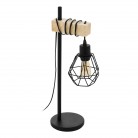 TOWNSHEND 5 Επιτραπέζιο Φωτιστικό EGLO 44079 μαύρο ξύλο H50cm