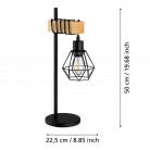 TOWNSHEND 5 Επιτραπέζιο Φωτιστικό EGLO 44079 μαύρο ξύλο H50cm