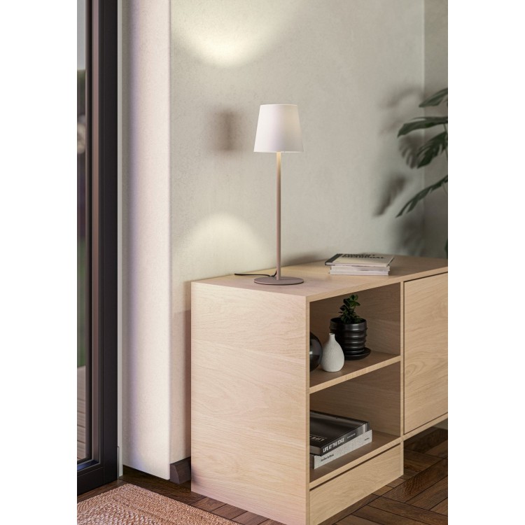 FIORANA Επιτραπέζιο Φωτιστικό EGLO 901128 μπεζ λευκό H53cm FIORANA Επιτραπέζιο Φωτιστικό EGLO 901128 μπεζ λευκό H53cm