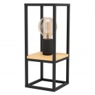 LIBERTAD Επιτραπέζιο Φωτιστικό EGLO 99797 μαύρο ξύλο H35cm LIBERTAD Επιτραπέζιο Φωτιστικό EGLO 99797 μαύρο ξύλο H35cm