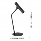 CIUDADELA Επιτραπέζιο Φωτιστικό EGLO 900898 χρυσό μαύρο H50cm