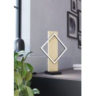 BASILDON Επιτραπέζιο Φωτιστικό EGLO 43464 μαύρο ξύλο H34,5cm