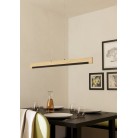 CAMACHO Κρεμαστό Φωτιστικό LED EGLO 901737 μαύρο/ξύλο L110cm