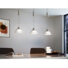 MONTEFIO Κρεμαστό Φωτιστικό LED EGLO 93468 ασημί/γυαλί L88,5cm