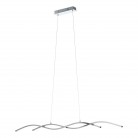 LASANA 2 Κρεμαστό Φωτιστικό LED EGLO 96104 ασημί L120cm