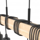 TOWNSHEND Κρεμαστό Φωτιστικό EGLO 43512 μαύρο ξύλινο L70cm