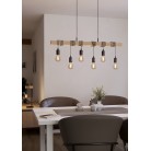 TOWNSHEND Κρεμαστό Φωτιστικό EGLO 43513 μαύρο ξύλινο L100cm TOWNSHEND Κρεμαστό Φωτιστικό EGLO 43513 μαύρο ξύλινο L100cm