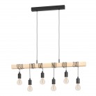 TOWNSHEND Κρεμαστό Φωτιστικό EGLO 43513 μαύρο ξύλινο L100cm TOWNSHEND Κρεμαστό Φωτιστικό EGLO 43513 μαύρο ξύλινο L100cm