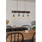TOWNSHEND 4 Κρεμαστό Φωτιστικό EGLO 43523 καφέ μεταλλικό L70cm TOWNSHEND 4 Κρεμαστό Φωτιστικό EGLO 43523 καφέ μεταλλικό L70cm