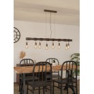 TOWNSHEND 4 Κρεμαστό Φωτιστικό EGLO 43524 καφέ μεταλλικό L150cm TOWNSHEND 4 Κρεμαστό Φωτιστικό EGLO 43524 καφέ μεταλλικό L150cm