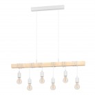 TOWNSHEND Κρεμαστό Φωτιστικό EGLO 43705 λευκό ξύλινο L100cm