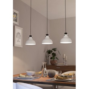 MATLOCK Κρεμαστό Φωτιστικό EGLO 43826 γκρι μεταλλικό L90cm