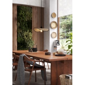 MARYWELL Κρεμαστό Φωτιστικό EGLO 44044 φυσικό bamboo Ø50cm