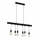 TOWNSHEND Κρεμαστό Φωτιστικό EGLO 44062 μαύρο industrial L100cm