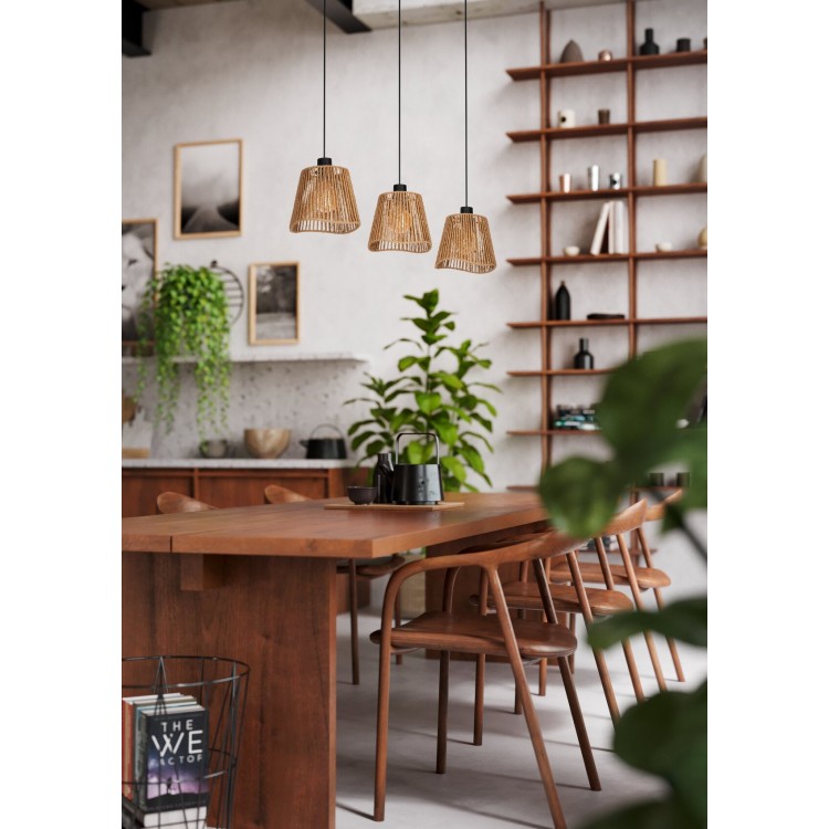 LAVISTER Κρεμαστό Φωτιστικό EGLO 44073 μπεζ χάρτινο L91cm LAVISTER Κρεμαστό Φωτιστικό EGLO 44073 μπεζ χάρτινο L91cm