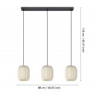 BELGRAVE Κρεμαστό Φωτιστικό EGLO 44102 λευκό χάρτινο L88cm BELGRAVE Κρεμαστό Φωτιστικό EGLO 44102 λευκό χάρτινο L88cm