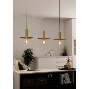 ESCANDELL Κρεμαστό Φωτιστικό EGLO 900732 χρυσό μεταλλικό L95cm