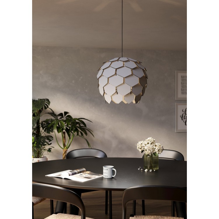 MATTANZA Κρεμαστό Φωτιστικό EGLO 900847 γκρι ξύλινο Ø49,5cm MATTANZA Κρεμαστό Φωτιστικό EGLO 900847 γκρι ξύλινο Ø49,5cm