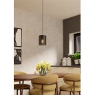 COLOMERA Κρεμαστό Φωτιστικό EGLO 901162 γκρι ματ γυάλινο Ø15cm