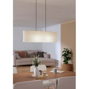 FEBRES Κρεμαστό Φωτιστικό EGLO 901261 λευκό υφασμάτινο L78cm