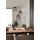 ALMANZORA Κρεμαστό Φωτιστικό EGLO 901871 μαύρο χάλκινο μεταλλικό Ø46,5cm