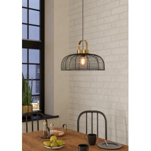 ROUNDHAM Κρεμαστό Φωτιστικό EGLO 43964 μαύρο συρμάτινο Ø45cm