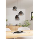 AGUILARES Κρεμαστό Φωτιστικό EGLO 900196 φιμέ γυάλινο Ø43cm AGUILARES Κρεμαστό Φωτιστικό EGLO 900196 φιμέ γυάλινο Ø43cm