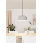 CONTRISA Κρεμαστό Φωτιστικό EGLO 900379 γκρι μεταλικό Ø38cm