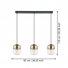 MARYVILLA Κρεμαστό Φωτιστικό EGLO 900551 χρυσό γυάλινο L87cm MARYVILLA Κρεμαστό Φωτιστικό EGLO 900551 χρυσό γυάλινο L87cm
