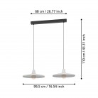 MINIERE Κρεμαστό Φωτιστικό EGLO 900834 γκρι μεταλικό Ø42cm MINIERE Κρεμαστό Φωτιστικό EGLO 900834 γκρι μεταλικό Ø42cm