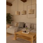 HONTONGAS Κρεμαστό Φωτιστικό EGLO 390324 τρίφωτο καφέ μπεζ πράσινο ξύλο φυσικές ίνες L110cm HONTONGAS Κρεμαστό Φωτιστικό EGLO 390324 τρίφωτο καφέ μπεζ πράσινο ξύλο φυσικές ίνες L110cm