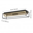 NOHALES Φωτιστικό Οροφής EGLO 43787 μαύρο μπρονζέ L64cm NOHALES Φωτιστικό Οροφής EGLO 43787 μαύρο μπρονζέ L64cm